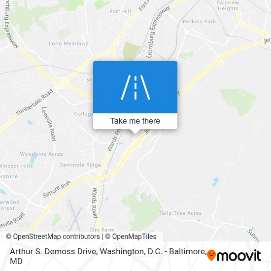 Arthur S. Demoss Drive map