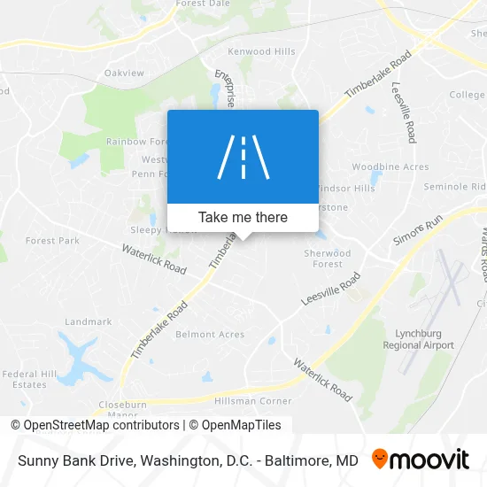 Sunny Bank Drive map