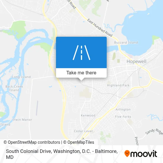 South Colonial Drive map