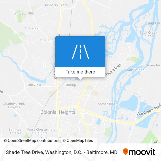 Shade Tree Drive map