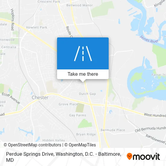 Perdue Springs Drive map