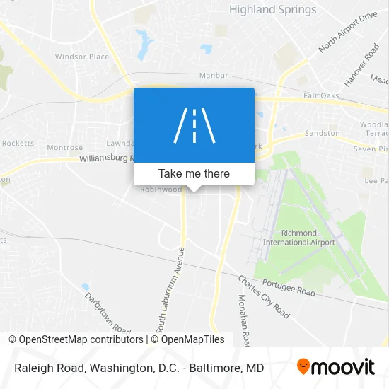 Raleigh Road map