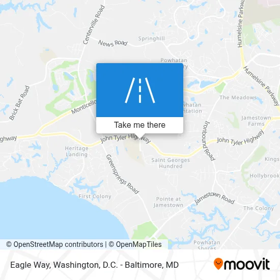 Eagle Way map