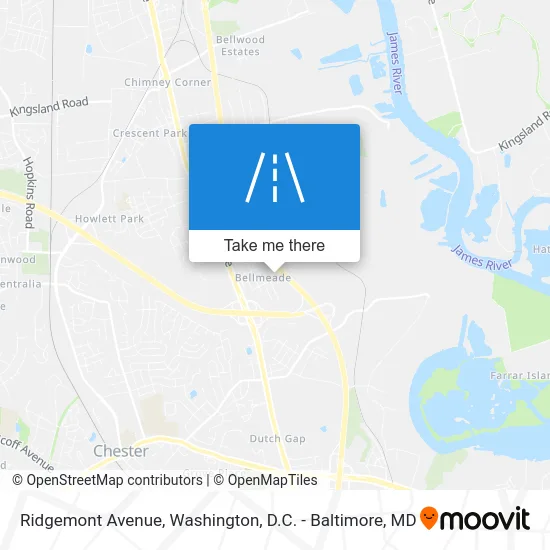 Ridgemont Avenue map