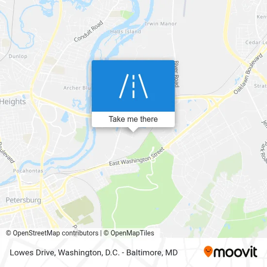 Lowes Drive map