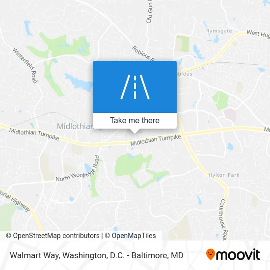 Walmart Way map