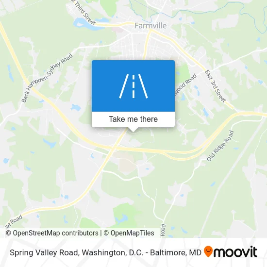 Spring Valley Road map
