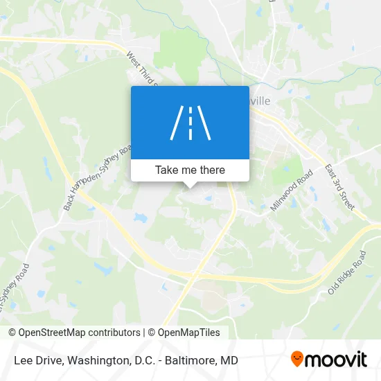 Lee Drive map