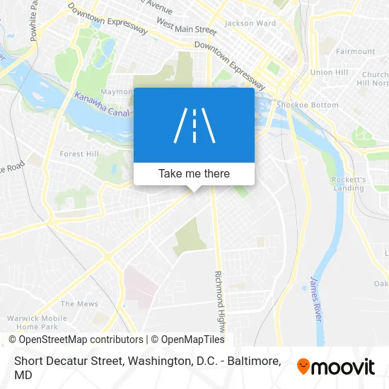 Short Decatur Street map