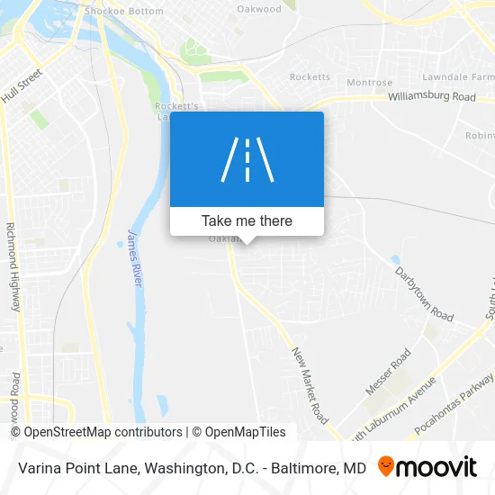 Varina Point Lane map