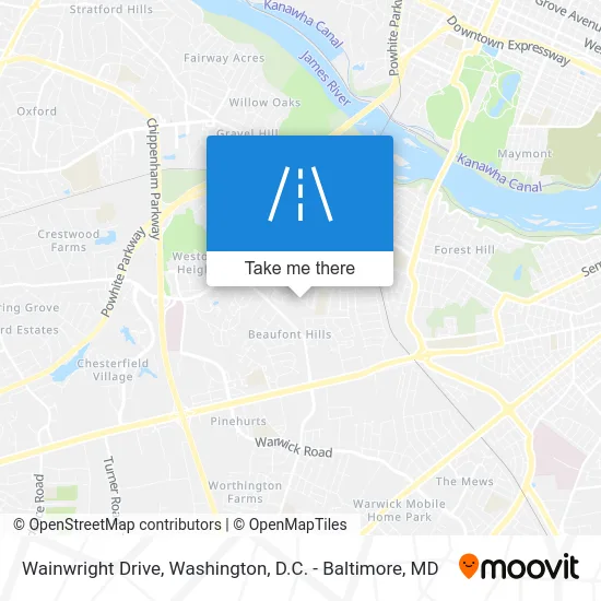 Wainwright Drive map