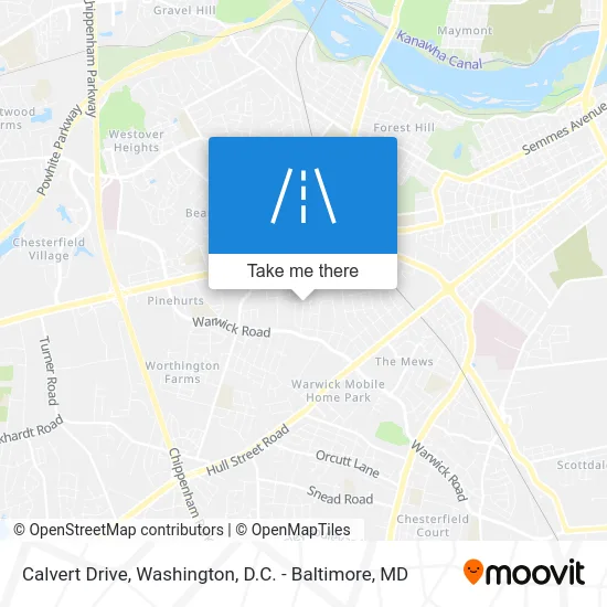 Calvert Drive map