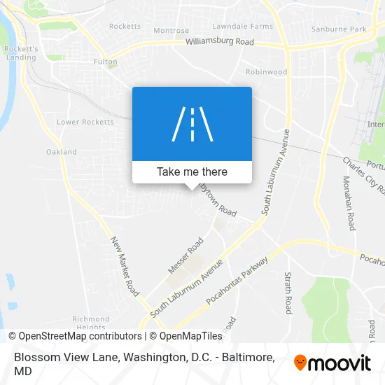 Blossom View Lane map