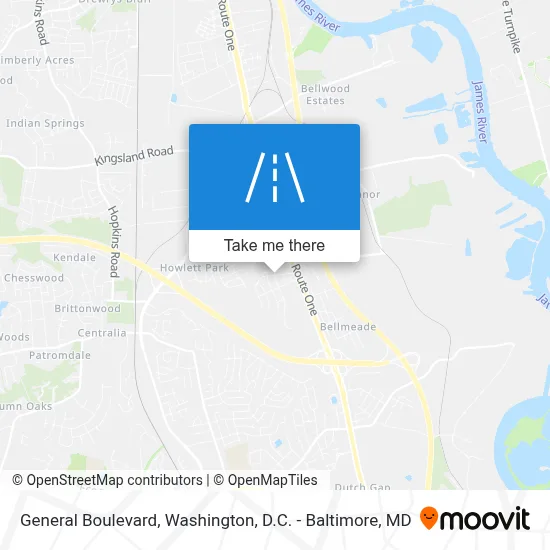 General Boulevard map