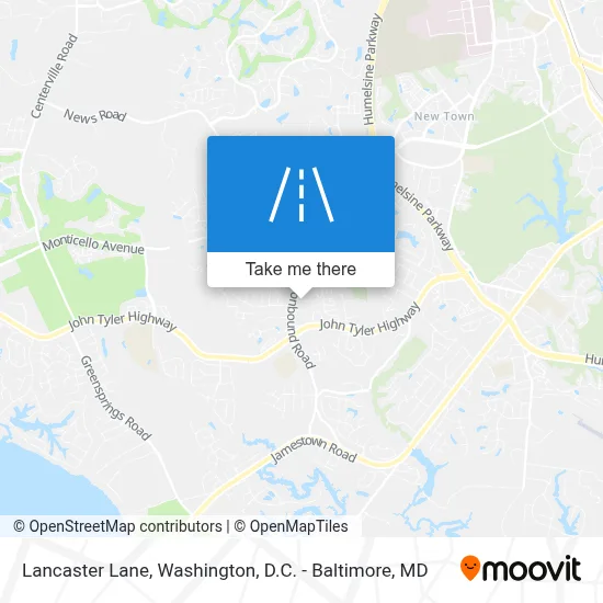 Lancaster Lane map