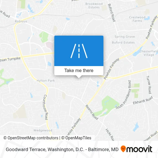 Goodward Terrace map