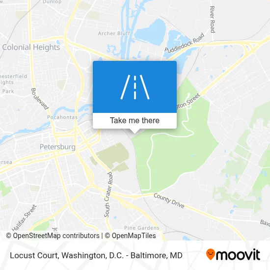 Locust Court map