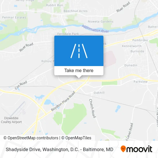 Shadyside Drive map
