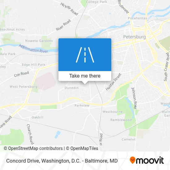 Concord Drive map