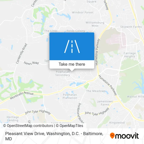 Pleasant View Drive map