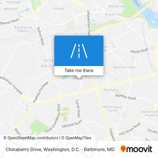 Chinaberry Drive map