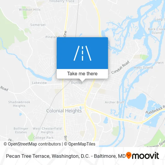 Pecan Tree Terrace map