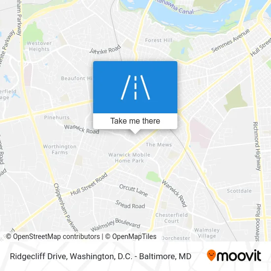 Ridgecliff Drive map