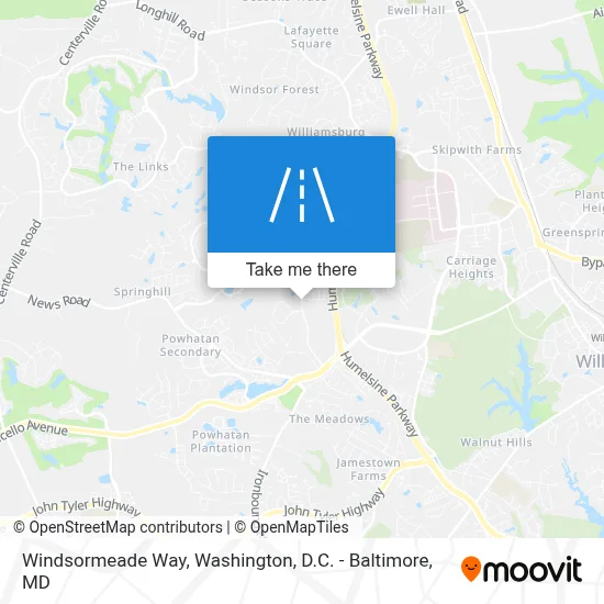 Windsormeade Way map