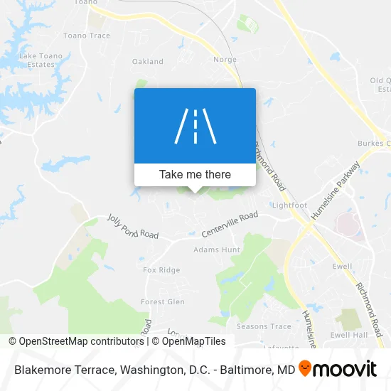 Blakemore Terrace map