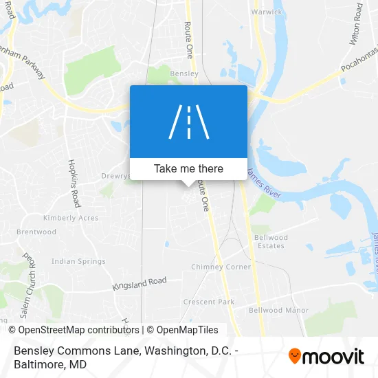Bensley Commons Lane map