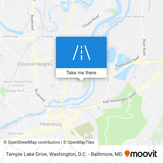 Temple Lake Drive map