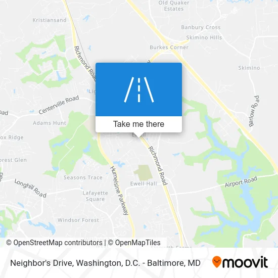 Neighbor's Drive map