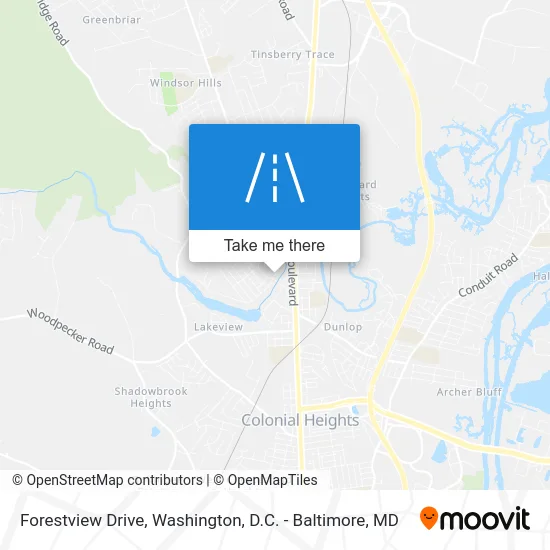 Forestview Drive map