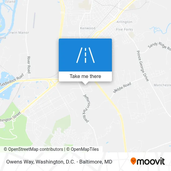 Owens Way map