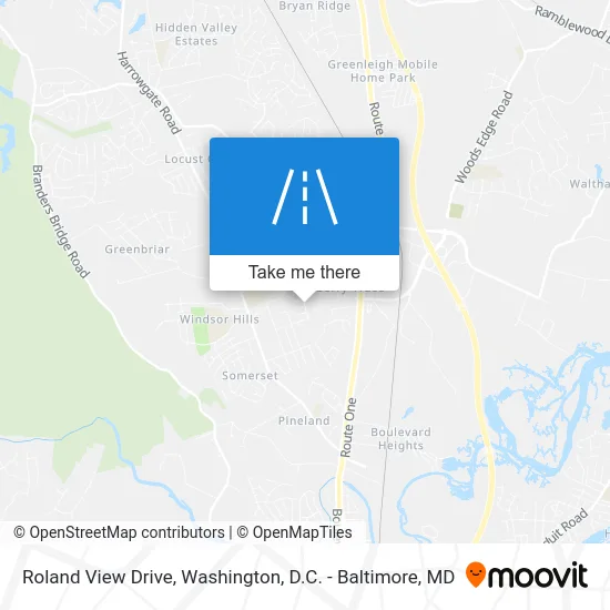 Roland View Drive map