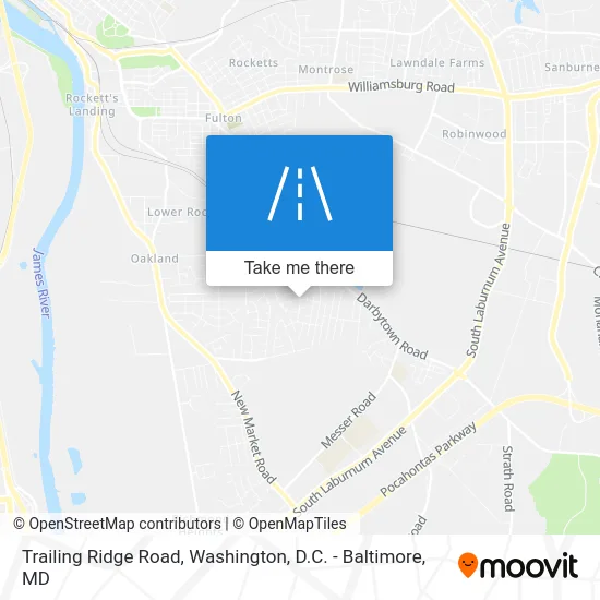 Trailing Ridge Road map