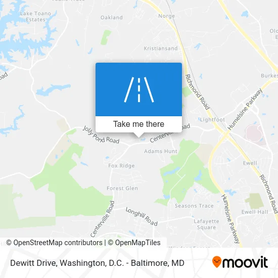 Dewitt Drive map
