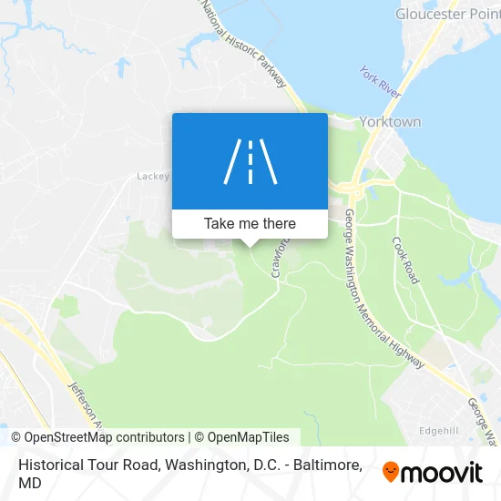 Historical Tour Road map