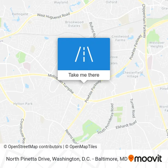 North Pinetta Drive map