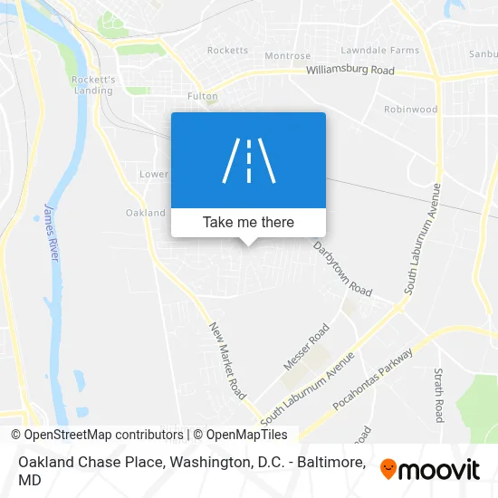 Oakland Chase Place map