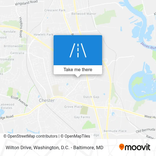 Wilton Drive map