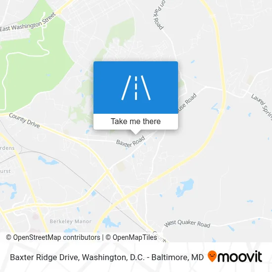 Baxter Ridge Drive map