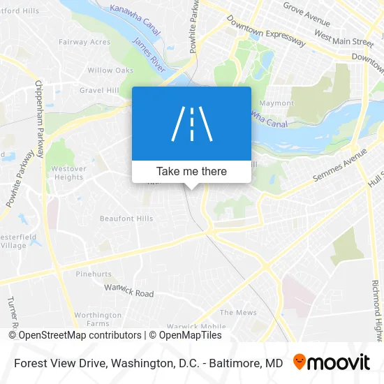 Forest View Drive map