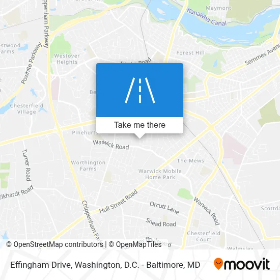 Effingham Drive map
