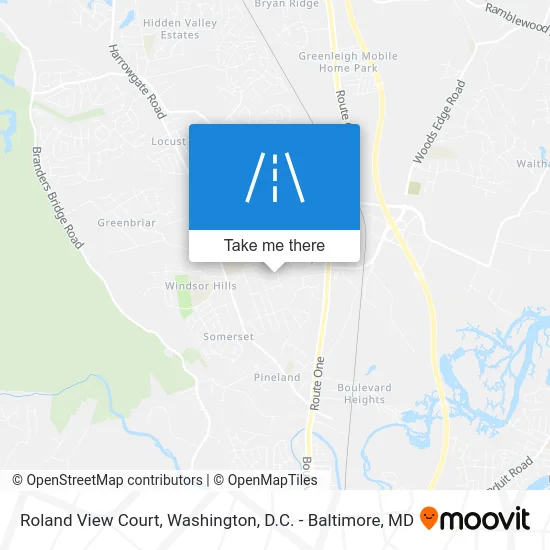 Roland View Court map