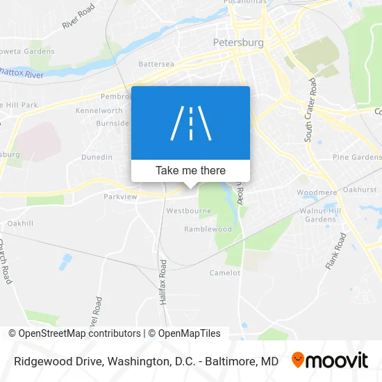 Ridgewood Drive map