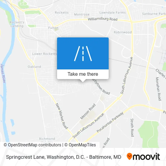 Springcrest Lane map