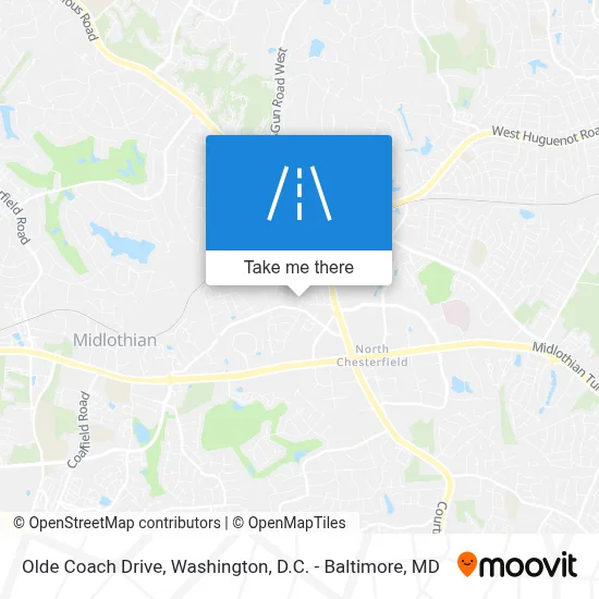Olde Coach Drive map