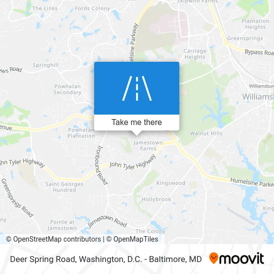 Deer Spring Road map