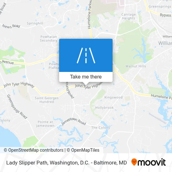 Lady Slipper Path map